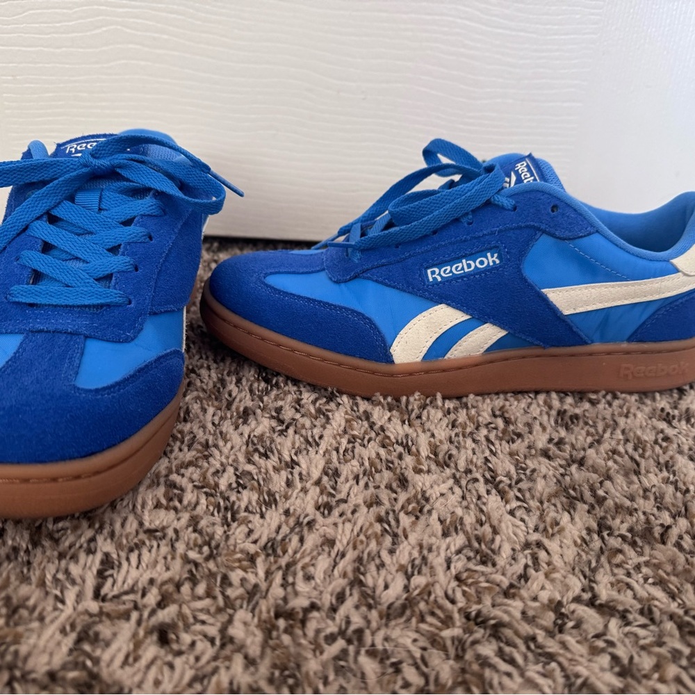 Reebok Sky Blue and White Athletic Shoes